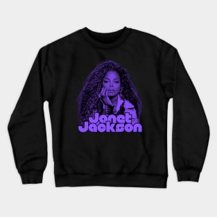 Janet jackson\\\1980s retro fan art Crewneck Sweatshirt